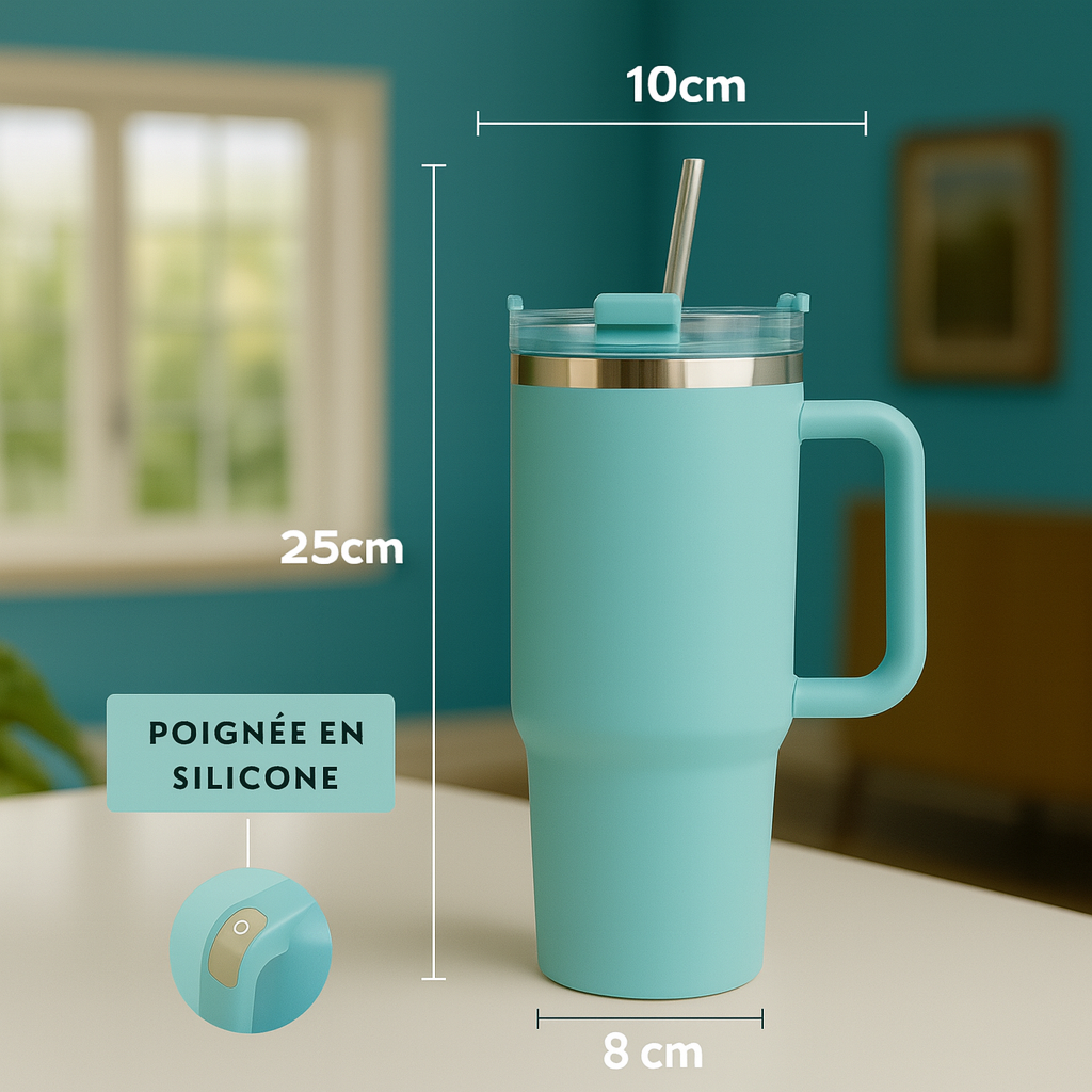 Gourde isotherme avec snack bowl